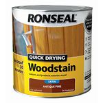 Ronseal Quick Drying Woodstain Antique Pine Satin 2.5L