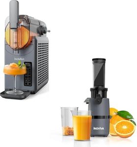 Slushie Machine Bundle with Masticating Juicer Machines Compact, Slow Juicer with 70 RPM Low Speed, Juice Maker for Vegetable & Fruit, Portable Juice Extractor High Juice Yield & Easy to Clean