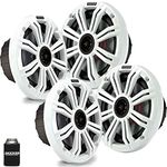 KICKER 6.5" White Marine Speakers (Qty 4) 2 Pairs of Speakers