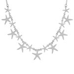 VOYLLA Hawaii Starfish Dangler Silver Necklace|Collar Necklace For Women|Boho|Vacation|Travel|