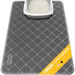 Conlun Cat Litter Mat Litter Trapping Mat, 61 x 43 cm, Premium Durable PVC Grid Mesh with Scatter Control, Non-Slip, Less Waste Cat Litter Box Mat, Urine Waterproof, Washable Easy Clean