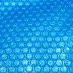 Spa and Hot Tub Bubble Insulating Cover (16 Mil), 8ft x 8ft Thermal Solar Trimmable Floating Blanket Cover for Above Ground Pools（ Blue）