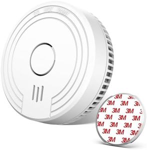 Ecoey Smoke Detector Fire Alarm with Photoelectric Technology, Fire Detector with Test Button and Low Battery Signal, Fire Alarm for Bedroom and Home, FJ136GB, 1 Pack Small