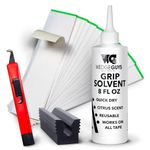 Wedge Guys Golf Grip Kits for Regripping Golf Clubs (Ultimate Grip Kit: Hook Blade, 30 Grip Tape Strips, 8 Ounce Grip Solvent, Rubber Vise Clamp)