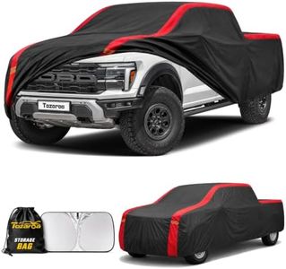 Truck Car Cover Custom Fit F 150 Super Crew Cab Short Bed(5.5'-6.5') 2008-2026, 100% Waterproof All-Weather Car Covers, Outdoor Full Exterior Cover with Winter, Sun, Rain and UV Protection
