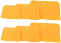 Body Filler Spreaders, 6PCS 4, 5, & 6 Inch Automotive Body Fillers Hard Plastic Spreaders Auto Body Spreader for Applying Fillers, Putties, Glazes or Caulking Agents Car Body Maintenance