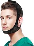 Anti Snoring Chin Strap for CPAP Users,Adjustable and Breathable Chin Strap-Keep Mouth Closed for Effectively Reduce Snoring,Non-Stick Hair,Don't Fade,Skin-Friendly Comfortable Sleeping (1)