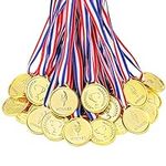 Caydo 100 Pieces Gold Medals for Ki