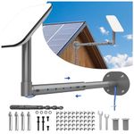 28 Inch Starlink Long Wall Mount, Adjustable Starlink Mounting Kit Gen 2, Including Starlink Standard Pipe Adapter, Starlink Roof Mount for V2 Starlink Standard Dish