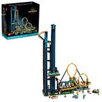 LEGO Icons Loop Coaster Set 10303, Model Building Kit for Adults, Amusement Park Funfair Track with Passenger Train, Great Gift Idea