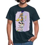 Spreadshirt Looney Tunes Friends Men's T-Shirt, M, Navy