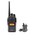 Midland G18 Pro, Two Way Radio Walkie Talkie, 99 PMR446 Channels license free, IP67 Certified, Li-Ion Battery, Desk Charger, Belt Clip, UKCA Certified, UK Plug, Black