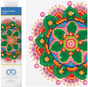 Diamond Dotz Flower Mandala Diamond Painting Kits for Adults - Diamond Art Kits a Relaxing Creative Craft Kit with Dotz Gems i10x8