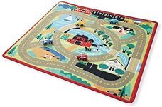 M&D - Round the Town Road Rug with 4 Vehicles