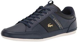 Lacoste Men's Chaymon Sneaker, Navy/Black, 10