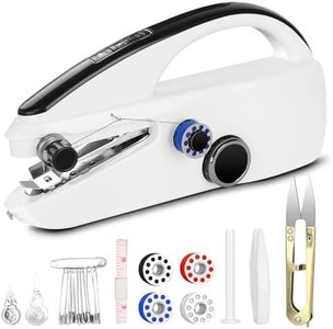 XSCQ - Handheld Sewing Machine for Beginners, Mini Sewing Machine with Two Equipment for Quick Sewing, Portable Sewing Machine for Various Fabrics, Suitable for DIY, Home, Travel
