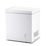 Frigidaire Chest Deep Freezer, 2.0 Cu. Ft. Capacity, Adjustable Thermostat-Removable Vinyl Coated Wire Basket-Easy Defrost Drain- Garage Ready- Pearl White