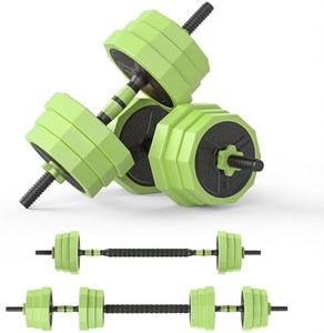 PROIRON 2-in-1 20KG Adjustable Weights Set (Black+Green)