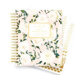 Day Designer Flagship Day Planner, January - December 2023, Daily Monthly Agenda, 9" x 9.75", Coming Up Roses Hard Cover with Luxury Details, Spiral Bound, Stickers, Goal Setting and More