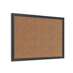 U Brands Cork Bulletin Board, 23 X 17-Inch, Black Wood Frame