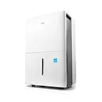 Midea 4,500 Sq. Ft. Energy Star Certified Dehumidifier With Pump Included 50 Pint - Ideal For Basements, Large & Medium Sized Rooms, And Bathrooms (White)