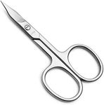 LIVINGO Premium Nail Scissors Multi-Purpose Stainless Steel Manicure Pedicure Beauty Grooming Kit for Eyebrow, Facial, Toenail, Dry Skin Curved Blade 9cm