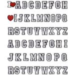 54 Pieces Letter Decoration Charms, Alphabet ABC-Z Characters, DIY for Boy Girl Teens Men Women and Adults (2 Sets)