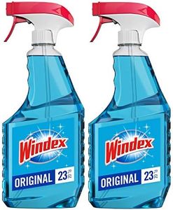 Windex Glass and Window Cleaner Spray Bottle, Bottle Made from 100% Recovered Coastal Plastic, Original Blue, 23 fl oz (Pack of 2)