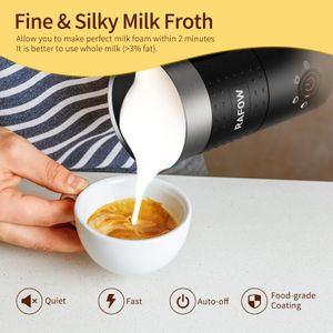 Electric Milk Frother 300ml – Automatic Foam Maker for Coffee