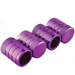 - 4 x Purple Barrel Dust Caps | Fit Onto Any Car, Push Bike Or Motorbike Valves