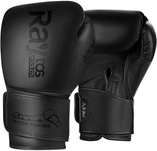 Raytos Boxing Gloves for Men & Women Pro 10oz 12oz 14oz 16oz Training | Wrist Protection 15° Hook & Loop | Triple Latex Padding | PU Leather for Muay Thai MMA Kickboxing Sparring
