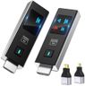 2026 New Wireless HDMI Transmitter and Receiver, 360FT/110M Extender 4K Decode 1080P@60Hz Output with LED Display, Plug&Play 5.8+2.4G Streaming Video/Audio from PC/Laptop/TV Box to Monitor