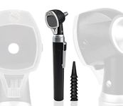 Scian Otoscope Ear Scope with Light, Fiber Optic Otoscope, Pocket Ear Checker Kit with 8 Speculum Tips for Kids,Elders,Dogs,Home Use (Black)