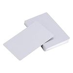 50Pcs Metal Business Cards Aluminium Alloy Business Cards Impressive Blanks Mark Engraved Business Credit Card Business Card Holders DIY Gift 5 Colors(Sliver)