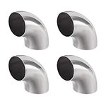 TA-VIGOR 38mm Long Radius 90 Degree Elbow Butt-Weld Pipe Fitting Stainless Steel 304 1-1/2-inch OD, 1.2mm Thick Pipe Size 4pcs