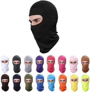 Pukavt Balaclava Face Mask, Ski Mask for Men Women, UV Protection Windproof Scarf for Motorcycle Snowboard Cycling Black