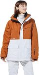 Snowverb Winter Warm Waterproof Skiing Jacket Snowboard Coat with Hood Outdoor Snow Ski Jackets (as1, alpha, x_l, regular, regular, Orange/White)