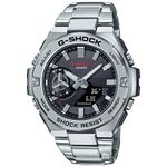 Casio Men Stainless Steel G-Shock AnalogDigital Black Dial Gst-B500D-1Adr (G1235), Band Color-Silver