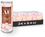 FREE AF Non-Alcoholic Sparkling Rosé Ready to Drink Mocktail with Afterglow, Low Calories, Crisp & Light, 8.4 fl oz Cans (24 pack)