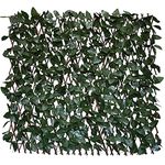 GLANT Expandable Fence Privacy Screen for Balcony Patio Outdoor,Decorative Faux Ivy Fencing Panel,Artificial Hedges (Single Sided Leaves) (2, Dark Green)