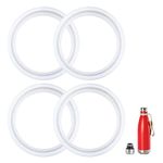 Prurex 4 Pack Silicone Sealing Rings for BJPKPK,Koodee 9oz,12oz,17oz Cola Shape Water Bottle Lid,Replacement Gaskets,Water Bottle Lids Accessories