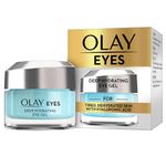 Olay Eyes Deep Hydrating Eye Gel For Tired Dehydrated Skin With Hyaluronic Acid, 15 ml