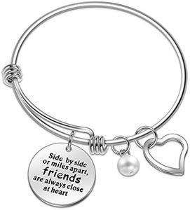 Anson&Hailey braccialetto Best Friends e Inspirational braccialetto braccialetti dell' amicizia, regolabile, regali, gioielli Sister Gift.（Side by side）