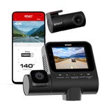 Dylect® Sense 4K Ultra 3 Channel Dash Cam with Sony STARVIS 2, 4K Front + 1080p Rear + Cabin, GPS, Night Vision, Wi-Fi, 140° Wide Angle, Loop Recording, 2.4” IPS, Supports 1TB
