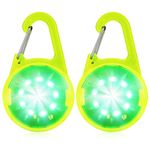 LED Safety Light USB Rechargeable - Dog Collar Light - Clip on Light Up Dog Collars - Warning Flashing Lights Pendant for Walking at Night Kids School Bag Hiking Running Jogging