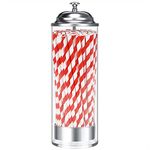 BarBits Plastic Straw Dispenser - Retro Drinking Straws Vintage Container Holder