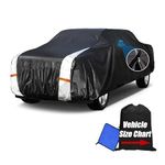 Cotryvox 10-Layer Truck Cover Waterproof All Weather. Pickup Truck Cover Rain UV Protection. Full Outdoor Pickup Truck Covers for Ford F150 Chevy Silverado Dodge Ram 1500. (Length Up to 228 inch) L