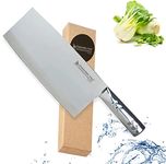 Chinese Chef Knife 8" Deluxe for Asian Cuisine by Dolomiten INOX