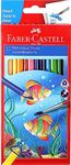 Faber-Castell Water Color Pencils with Paint Brush - Pack of 12 (Assorted)