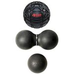 Massage Balls by 4KOR Fitness for Deep Tissue Muscle Recovery, Perfect for Myofascial Release and Trigger Point Therapy (4KOR Fireball)